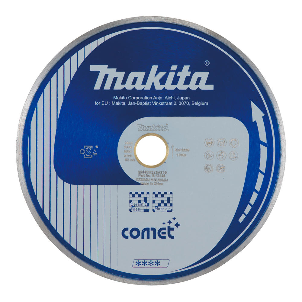 Makita Comet Continuous Rim Diamond Tile Cutting Disc 230mm