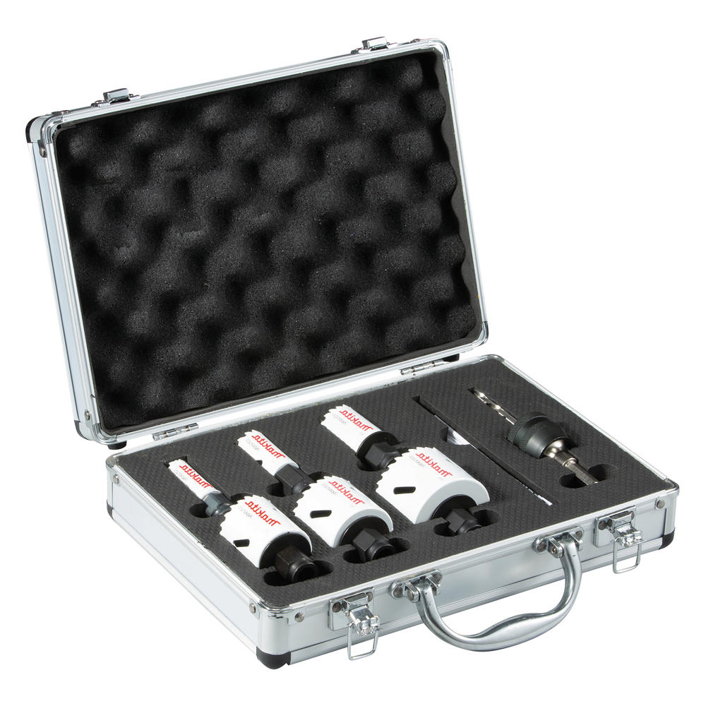 Makita EzyChange 10 Piece Electricians Bi Metal Hole Saw Set