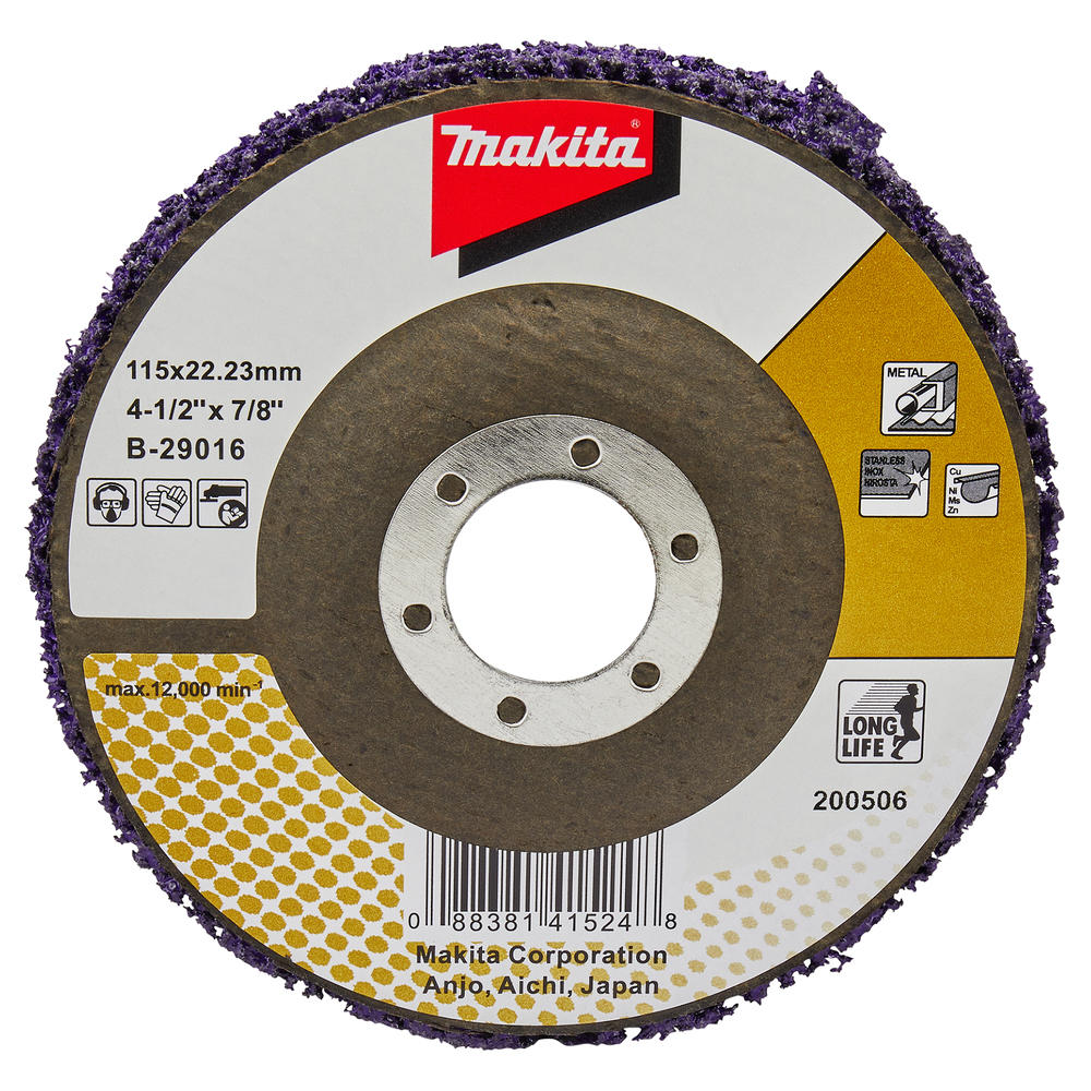 Makita Silicon Carbide Fibre Mesh Strip Disc