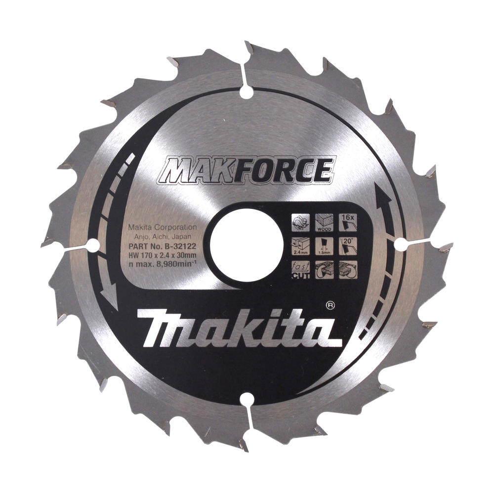 Makita Makforce Circular Saw Blade For Wood Cutting