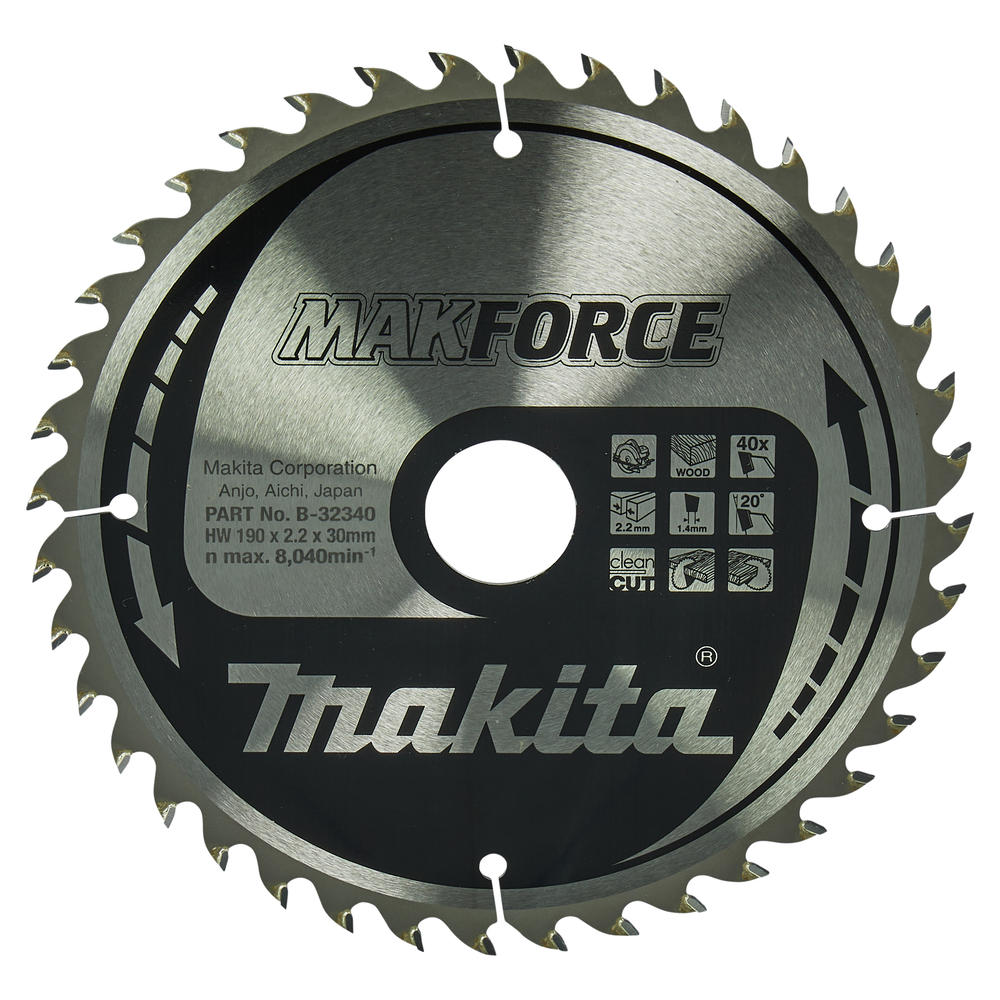 Makita Makforce Circular Saw Blade For Wood Cutting