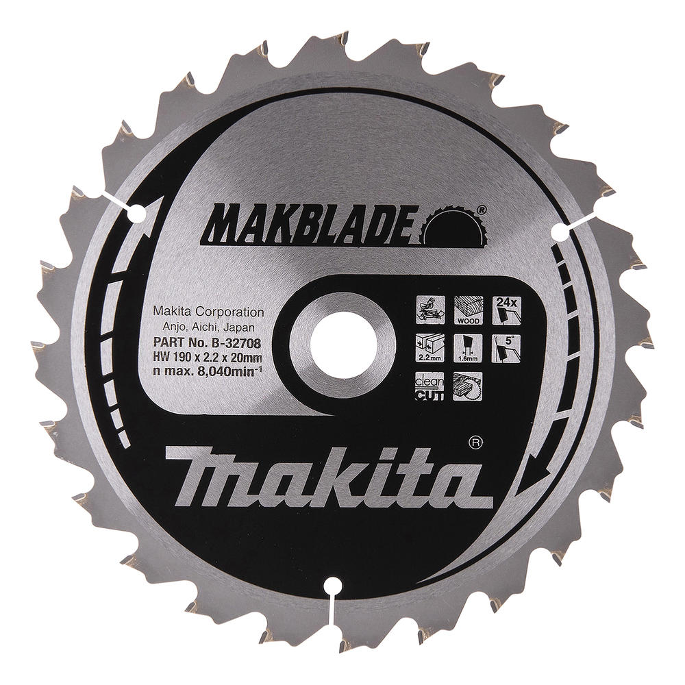 Makita Makblade Circular Saw Blade For Wood Cutting