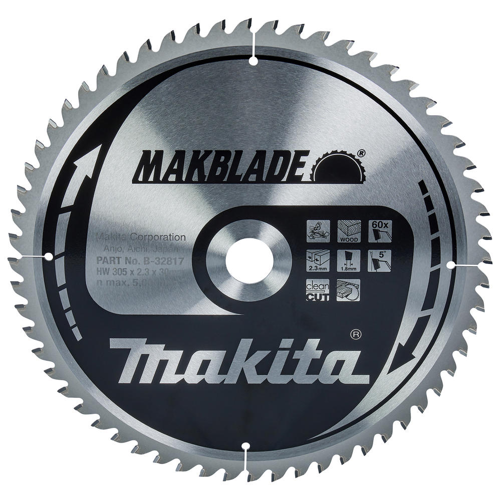 Makita MAKBLADE Circular Saw Blade for Wood Cutting 305mm 60T 30mm