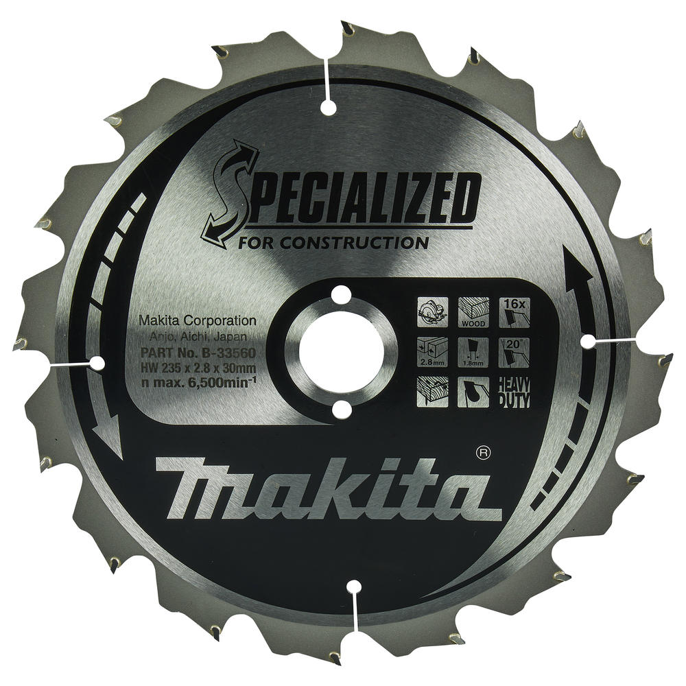 Makita SPECIALIZED Circular Saw Blade for Knot and Nail Cutting