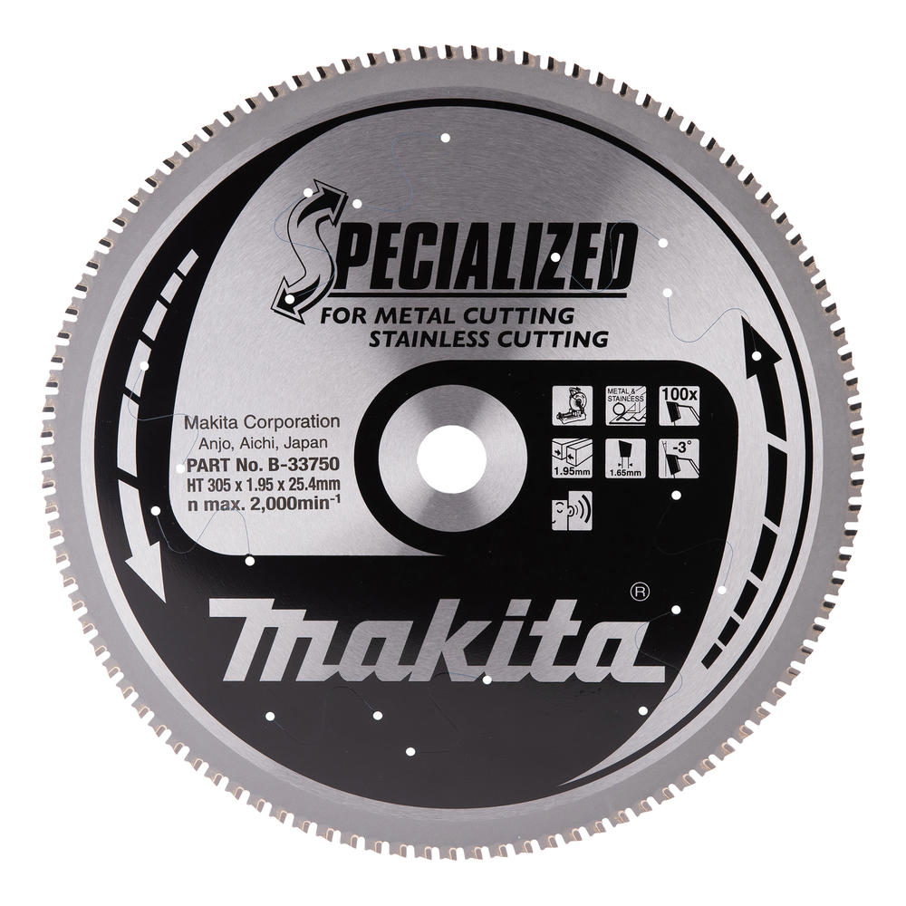 Makita Specialized Circular Saw Blade For Stainless Steel Cutting 305mm 100t 25.4mm