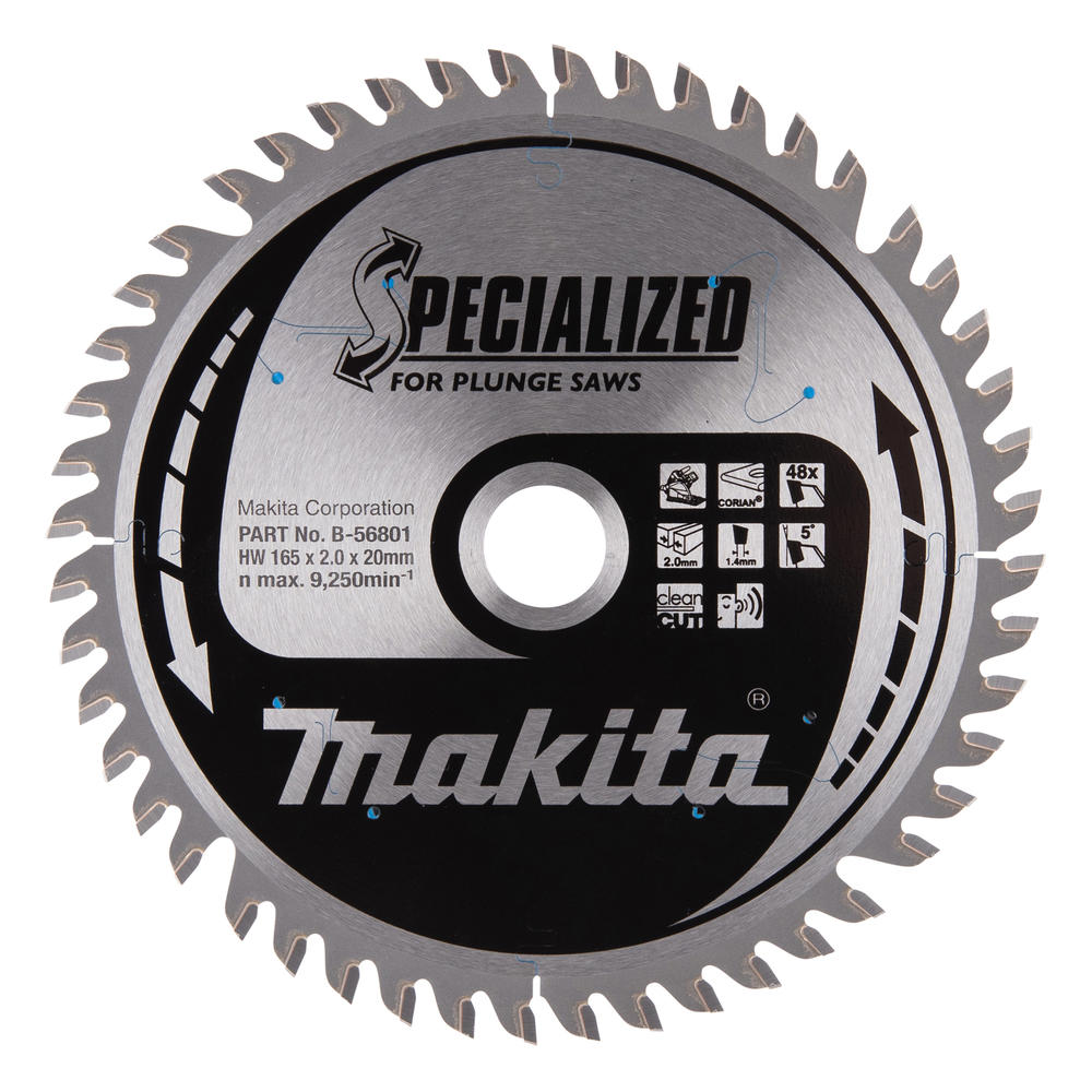 Makita SPECIALIZED Circular Plunge Saw Blade for Corrian Cutting