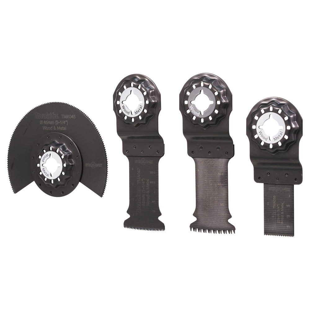 Makita 4 Piece Starlock Multitool Oscillating Blades Set