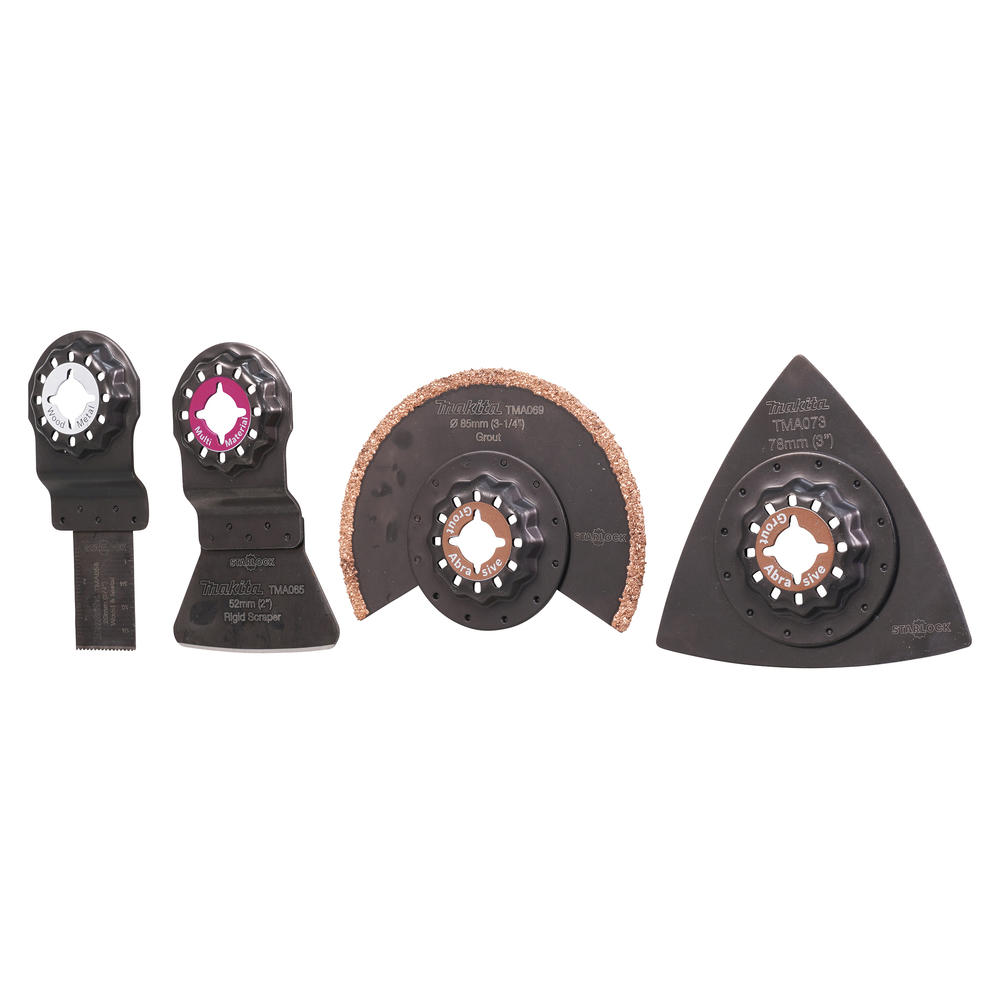 Makita 4 Piece Starlock Tiling Multitool Oscillating Blades Set