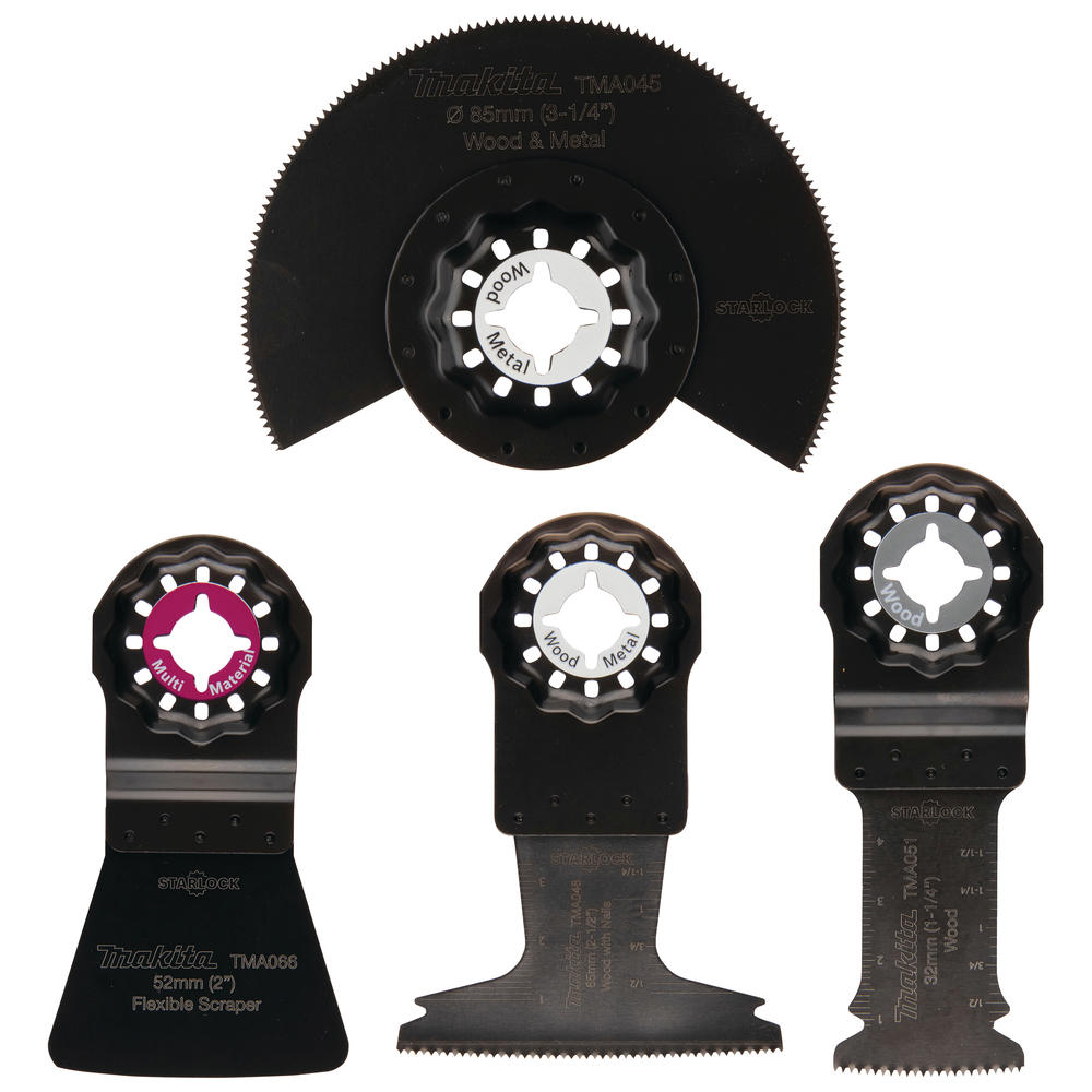 Makita 4 Piece Starlock Flooring Multitool Oscillating Blades Set