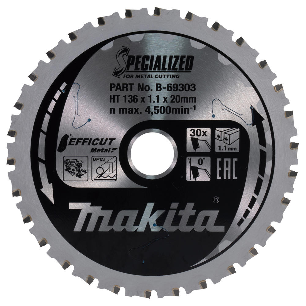 Makita SPECIALIZED Efficut Circular Saw Blade for Metal Cutting