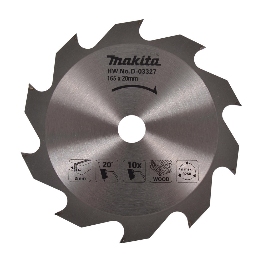 Makita Wood Cutting Circular Saw Blade 165mm 10t 20mm