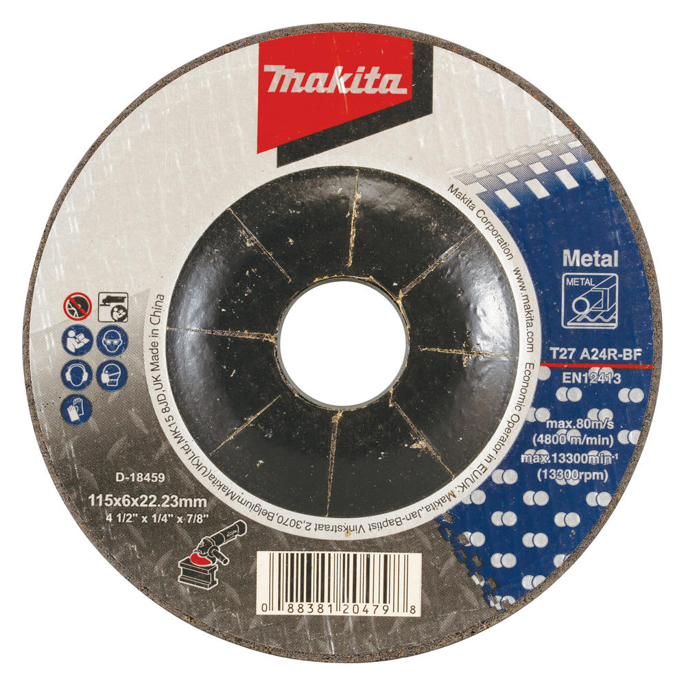 Makita A24 Metal Depressed Grinding Disc 115mm