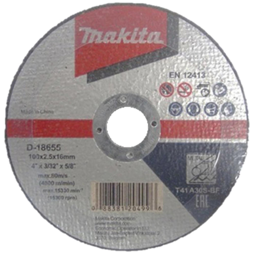 Makita A41 Flat Metal Cutting Disc 100mm