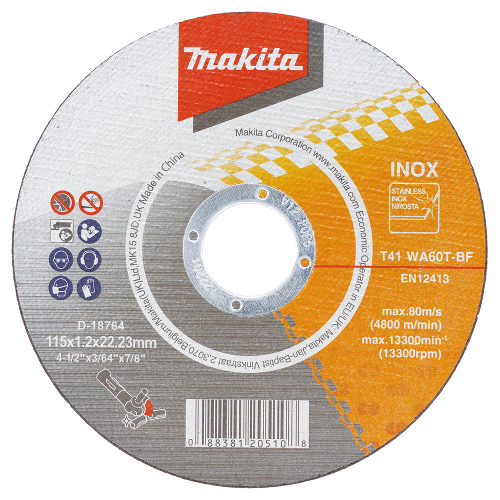 Makita Thin Metal Cutting Disc Bulk Pack 115mm Pack Of 100