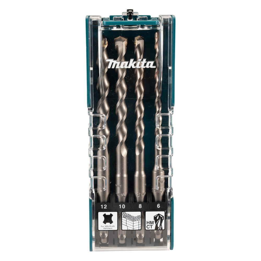 Makita 4 Piece Sds Plus Drill Bit Set