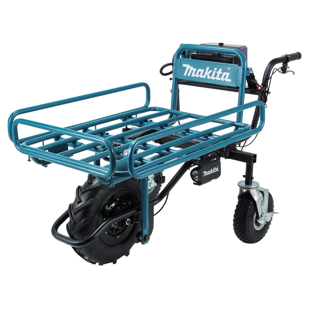 Makita DCU180 18v LXT Cordless Brushless Wheelbarrow and Pipe Frame 2 x 5ah Li-ion Battery Charger