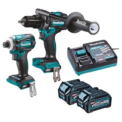 Makita DK0114G204 40v Max XGT Cordless Combi Drill and Impact Driver Kit