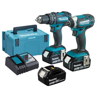 Makita DLX2131 18v LXT Cordless Combi Drill and Impact Driver Kit