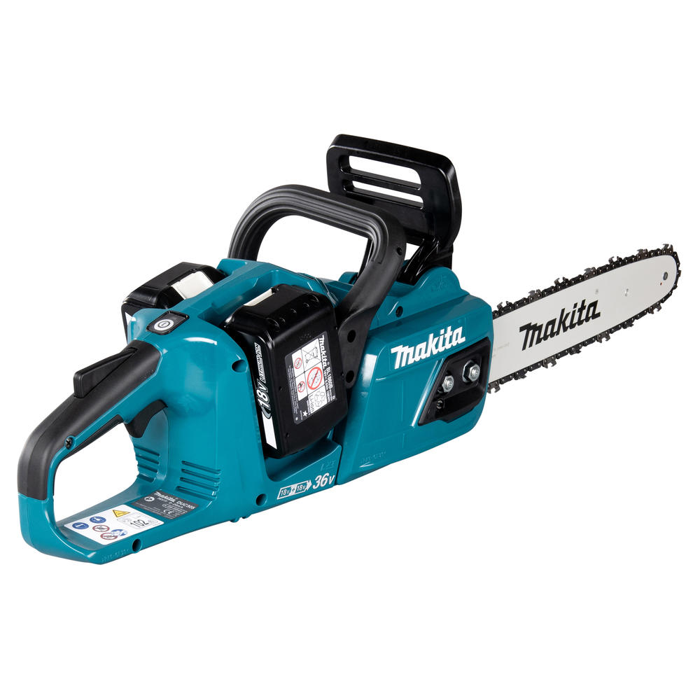 Makita DUC305 Twin 18v LXT Cordless Brushless Chainsaw 300mm 2 x 6ah Li-ion Battery Charger