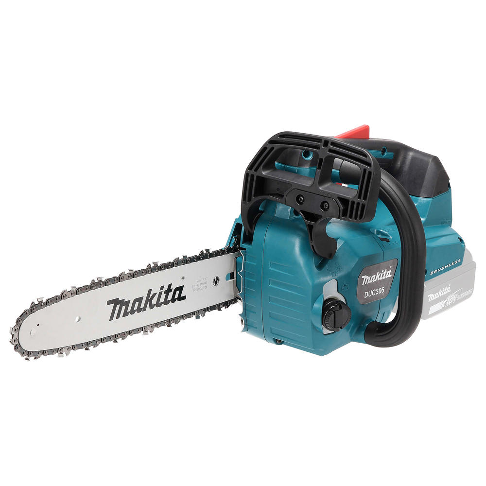 Makita DUC306 Twin 18v LXT Cordless Brushless Top Handle Chainsaw 300mm No Batteries No Battery Charger