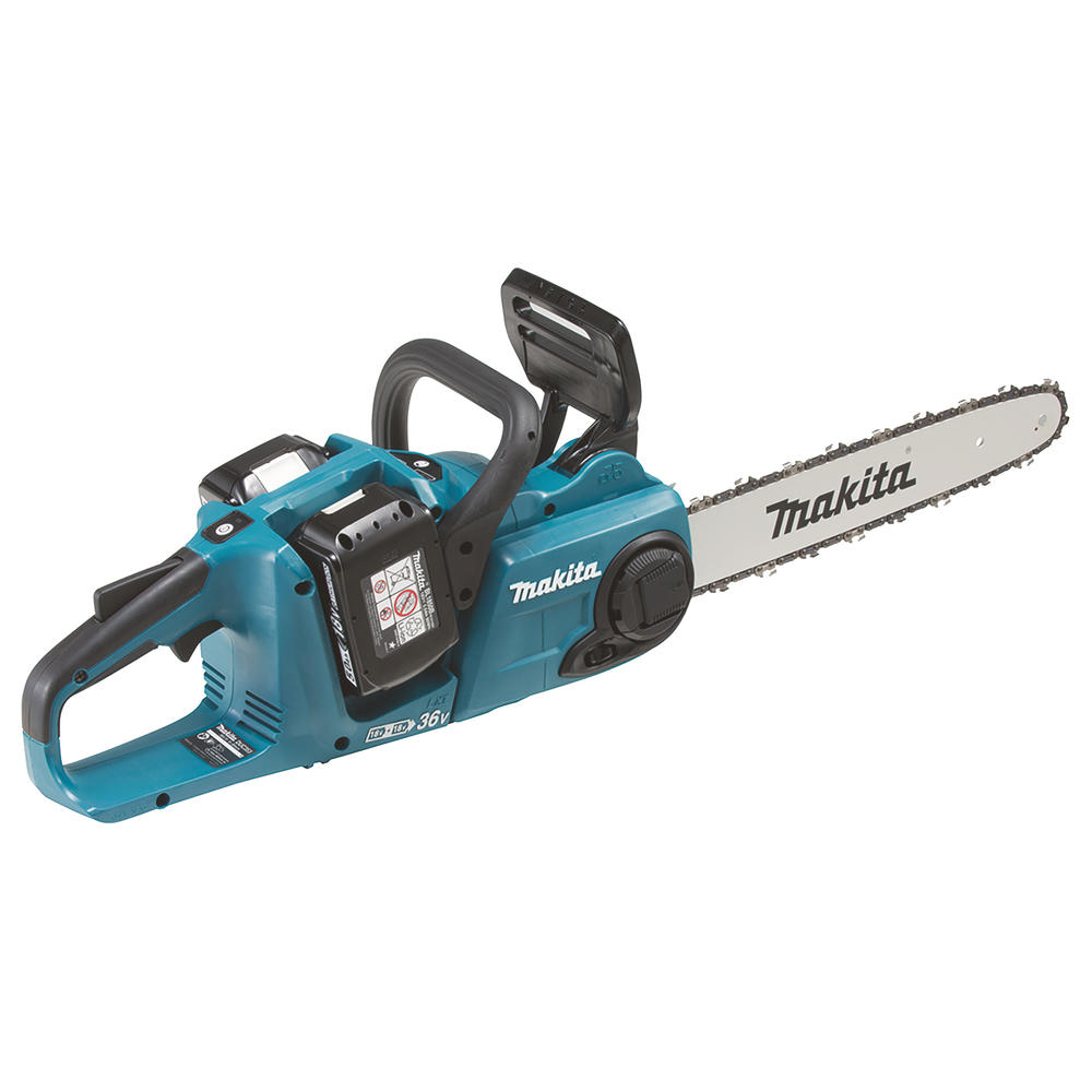 Makita DUC353 Twin 18v LXT Cordless Brushless Chainsaw 350mm 2 x 6ah Li-ion Battery Charger