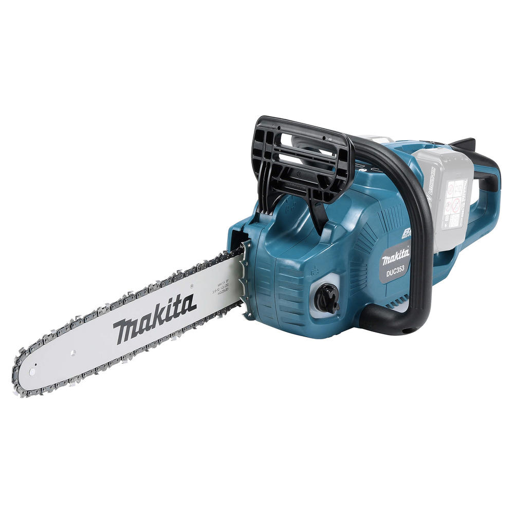 Makita DUC353 Twin 18v LXT Cordless Brushless Chainsaw 350mm No Batteries No Battery Charger