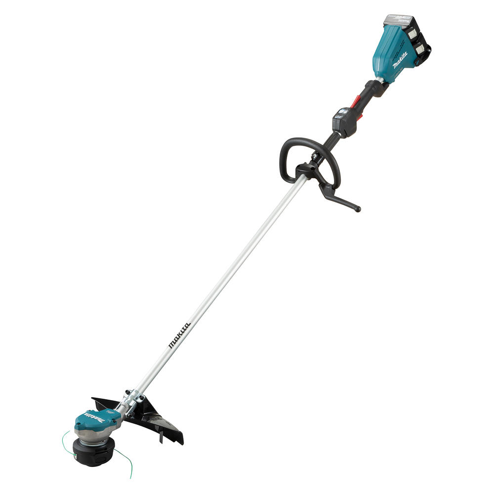 Makita DUR368L Twin 18v LXT Cordless Brushless Grass Trimmer 350mm 2 x 5ah Li-ion Battery Charger