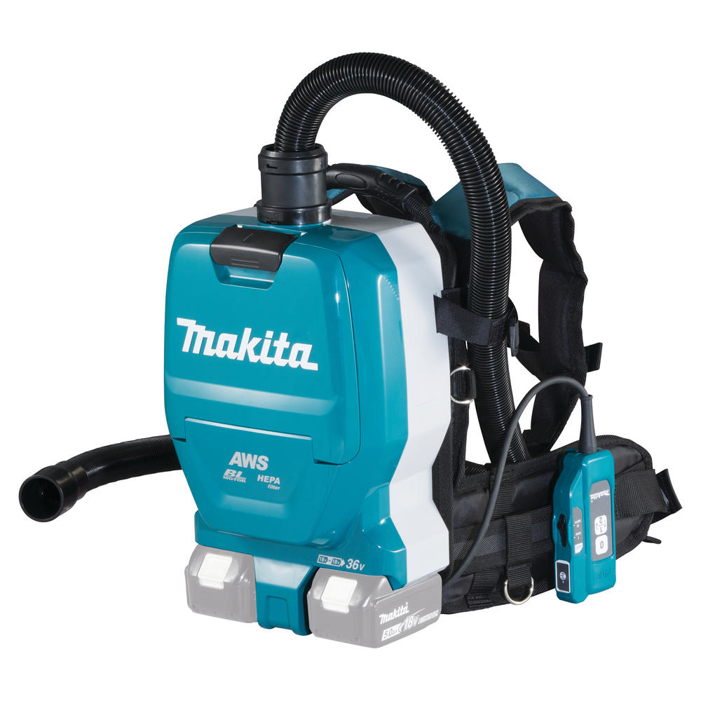 Makita DVC265 Twin 18v LXT Cordless Brushless Backpack Vacuum Cleaner No Batteries No Battery Charger