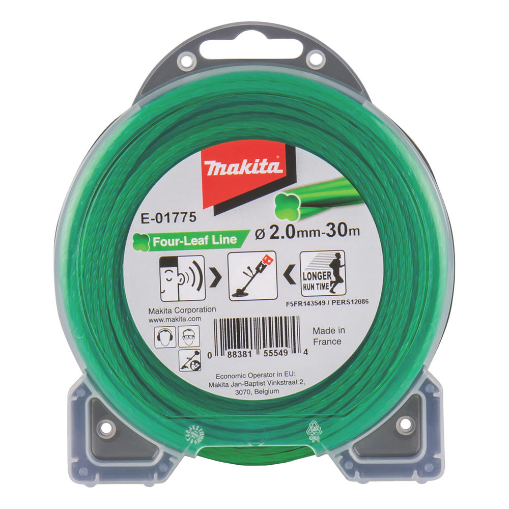 Makita Four Leaf Nylon Grass Trimmer Cord 2mm 30m