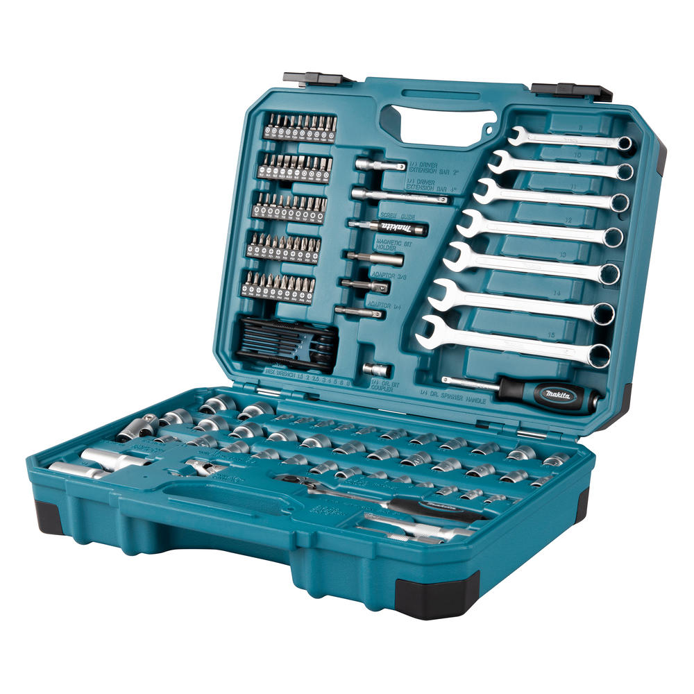 Makita 120 Piece Socket And Spanner Maintenance Tool Set