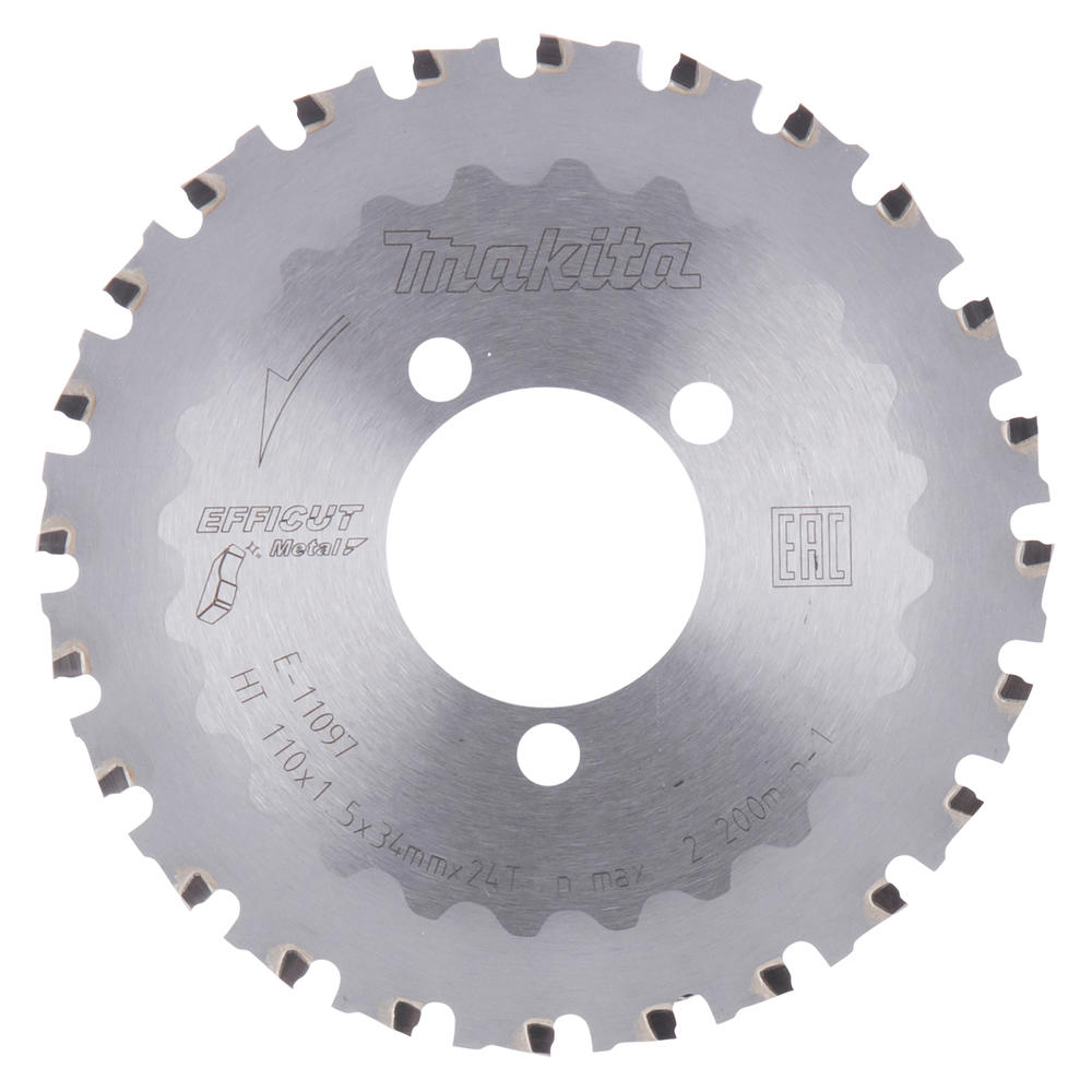 Makita SPECIALIZED Circular Saw Blade for DSC251 Rebar Cutter 110mm 24T 34mm