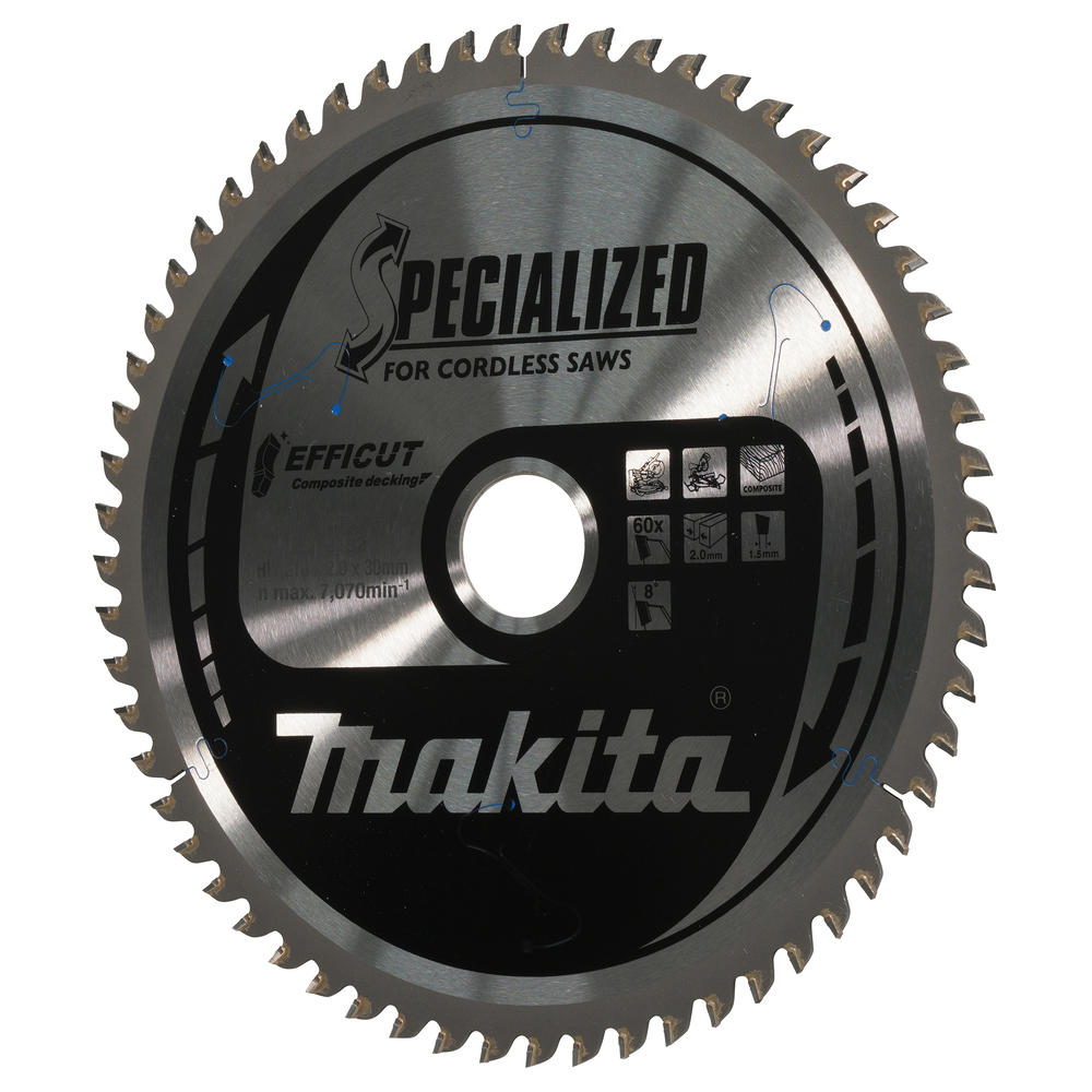 Makita SPECIALIZED Efficut Circular Saw Blade for Composite Decking 216mm 60T 30mm