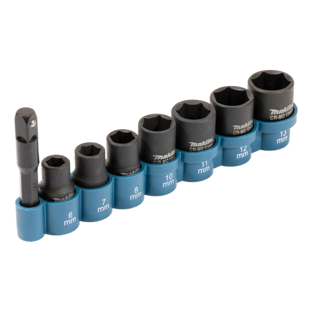 Makita 8 Piece 1/4" Drive Impact Socket Set 1/4"