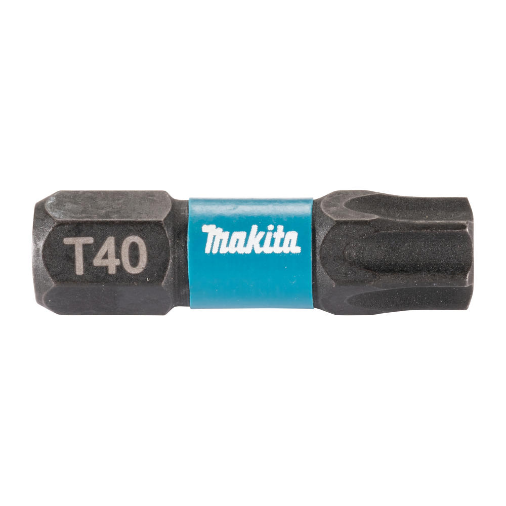 Makita Impact Black Torsion Torx Screwdriver Bits T40 25mm Pack of 25