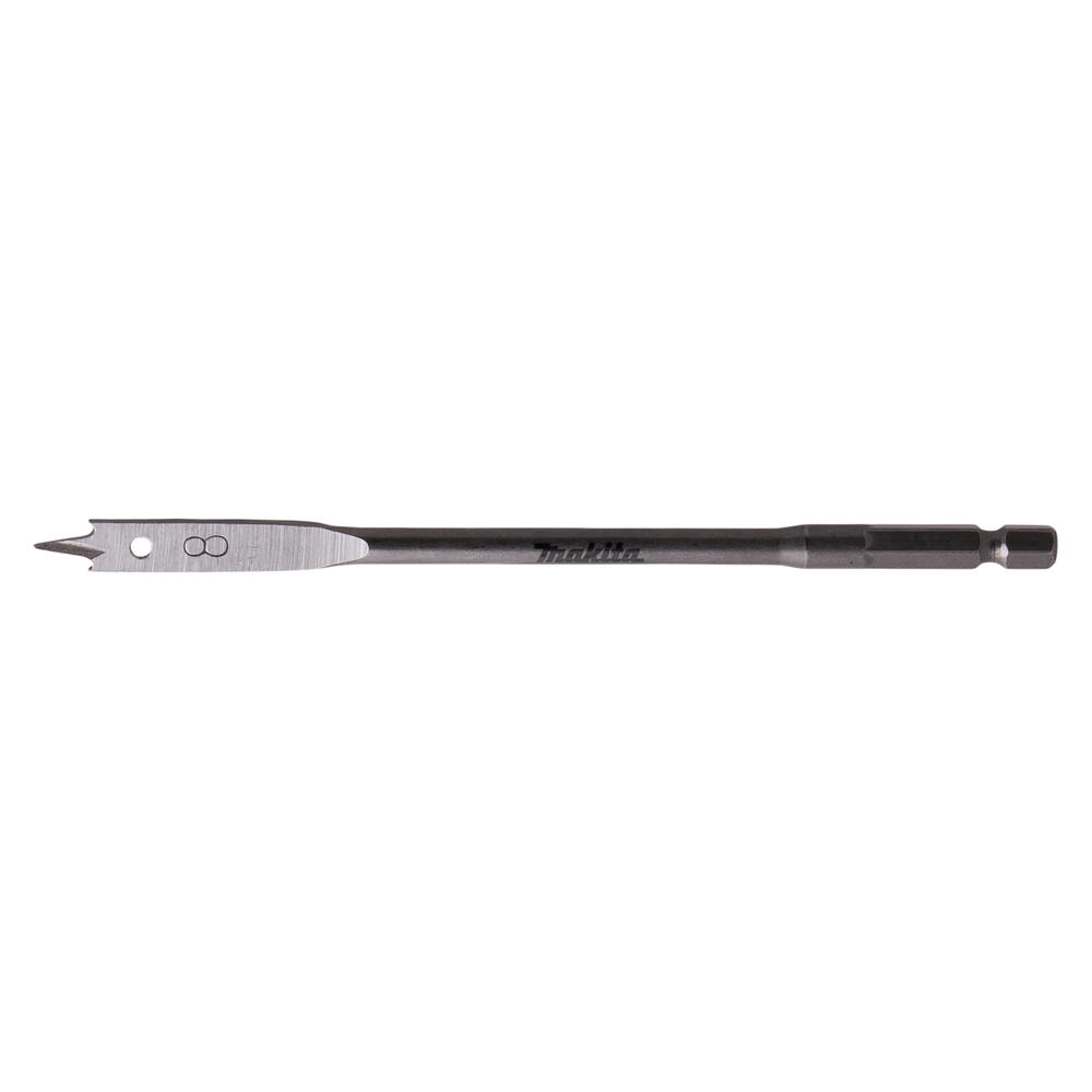 Makita 1/4" Hex Shank Flat Wood Drill Bit 8mm 150mm Pack Of 1