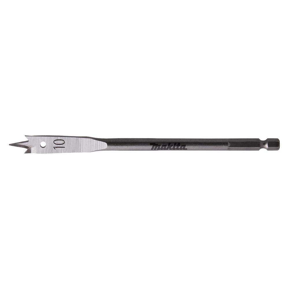 Makita 1/4" Hex Shank Flat Wood Drill Bit 10mm 150mm Pack Of 1