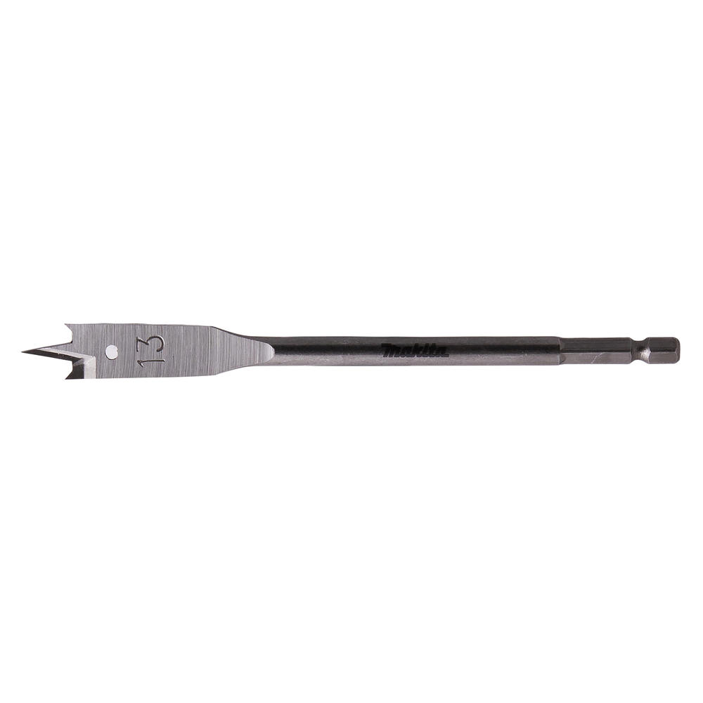 Makita 1/4" Hex Shank Flat Wood Drill Bit 13mm 150mm Pack Of 1