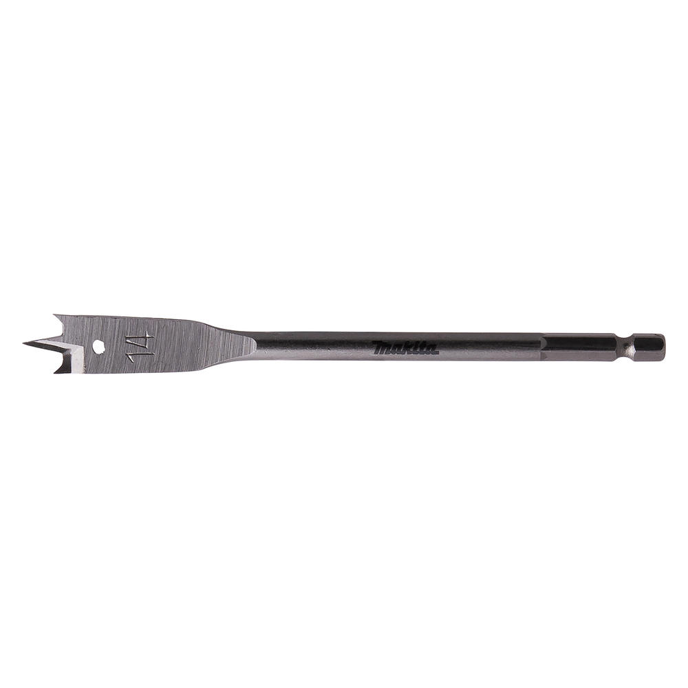 Makita 1/4" Hex Shank Flat Wood Drill Bit 14mm 150mm Pack Of 1
