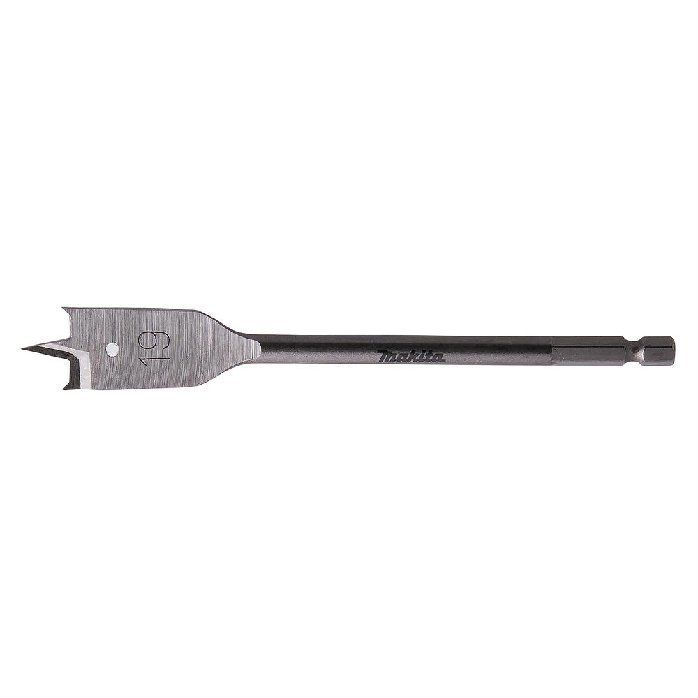 Makita 1/4" Hex Shank Flat Wood Drill Bit 19mm 150mm Pack Of 1