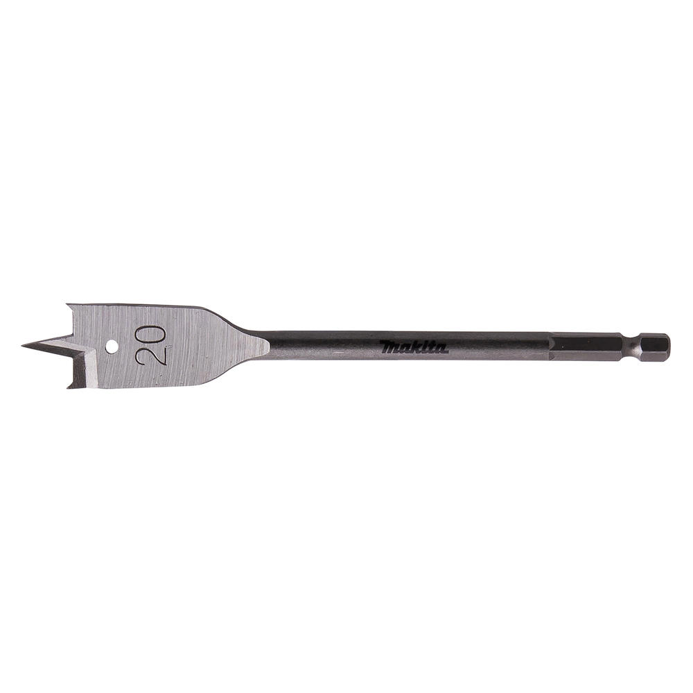 Makita 1/4" Hex Shank Flat Wood Drill Bit 20mm 150mm Pack Of 1