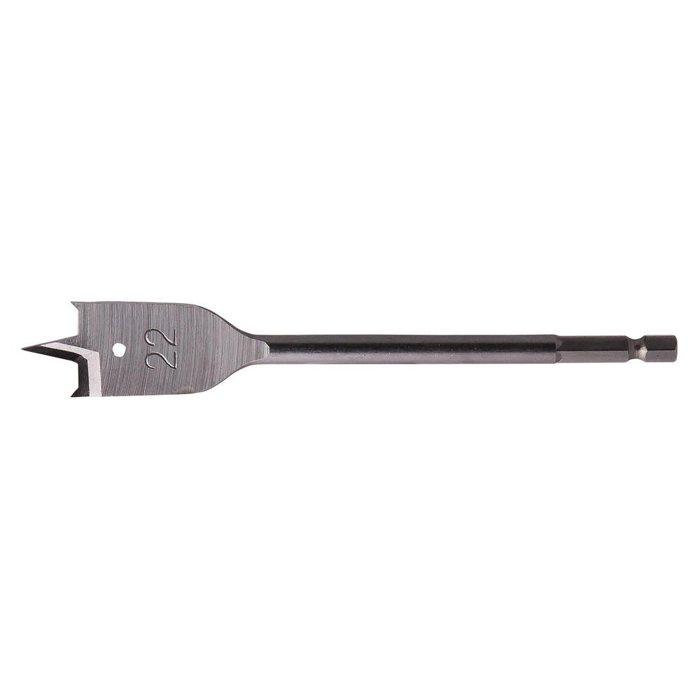 Makita 1/4" Hex Shank Flat Wood Drill Bit 22mm 150mm Pack Of 1