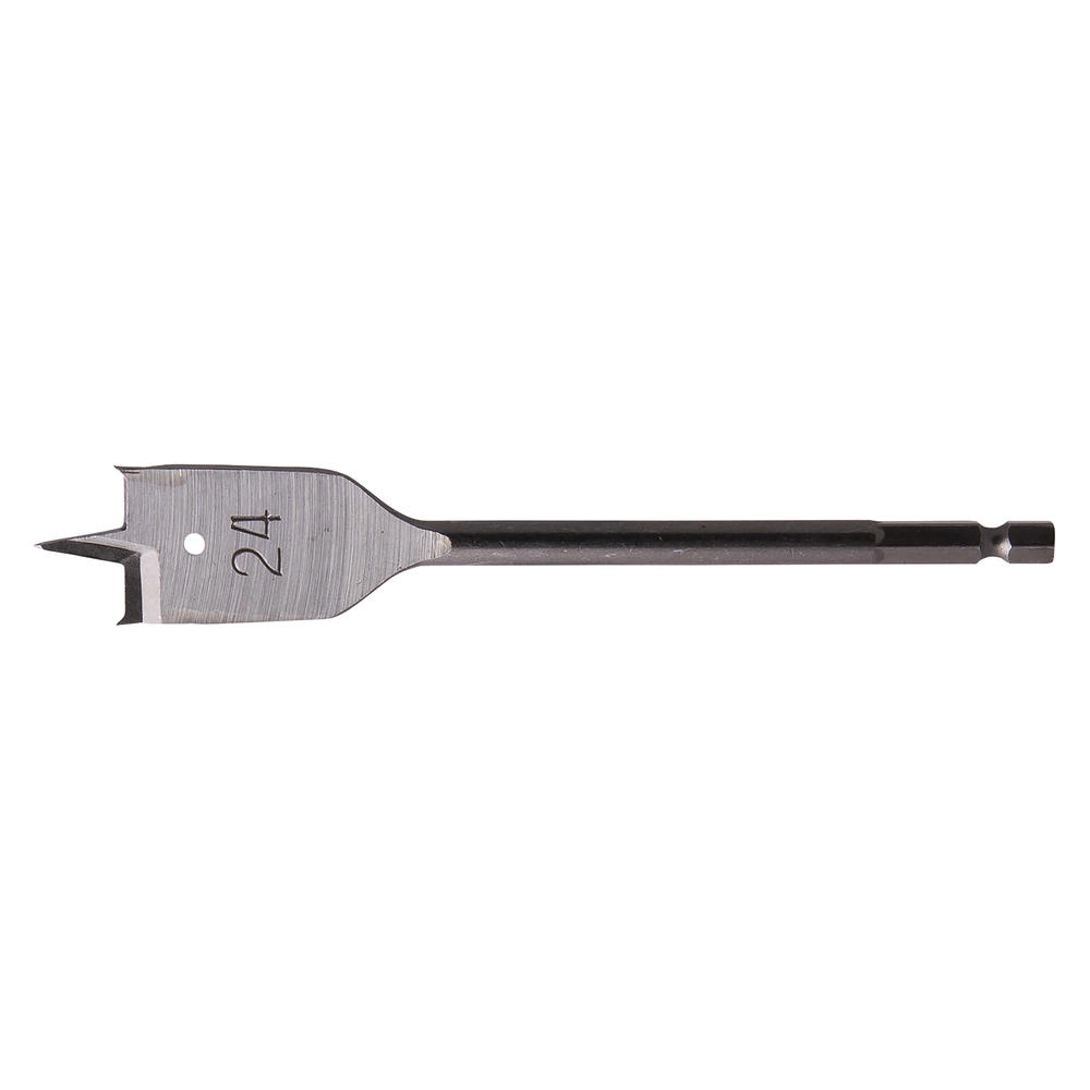Makita 1/4" Hex Shank Flat Wood Drill Bit 24mm 150mm Pack Of 1