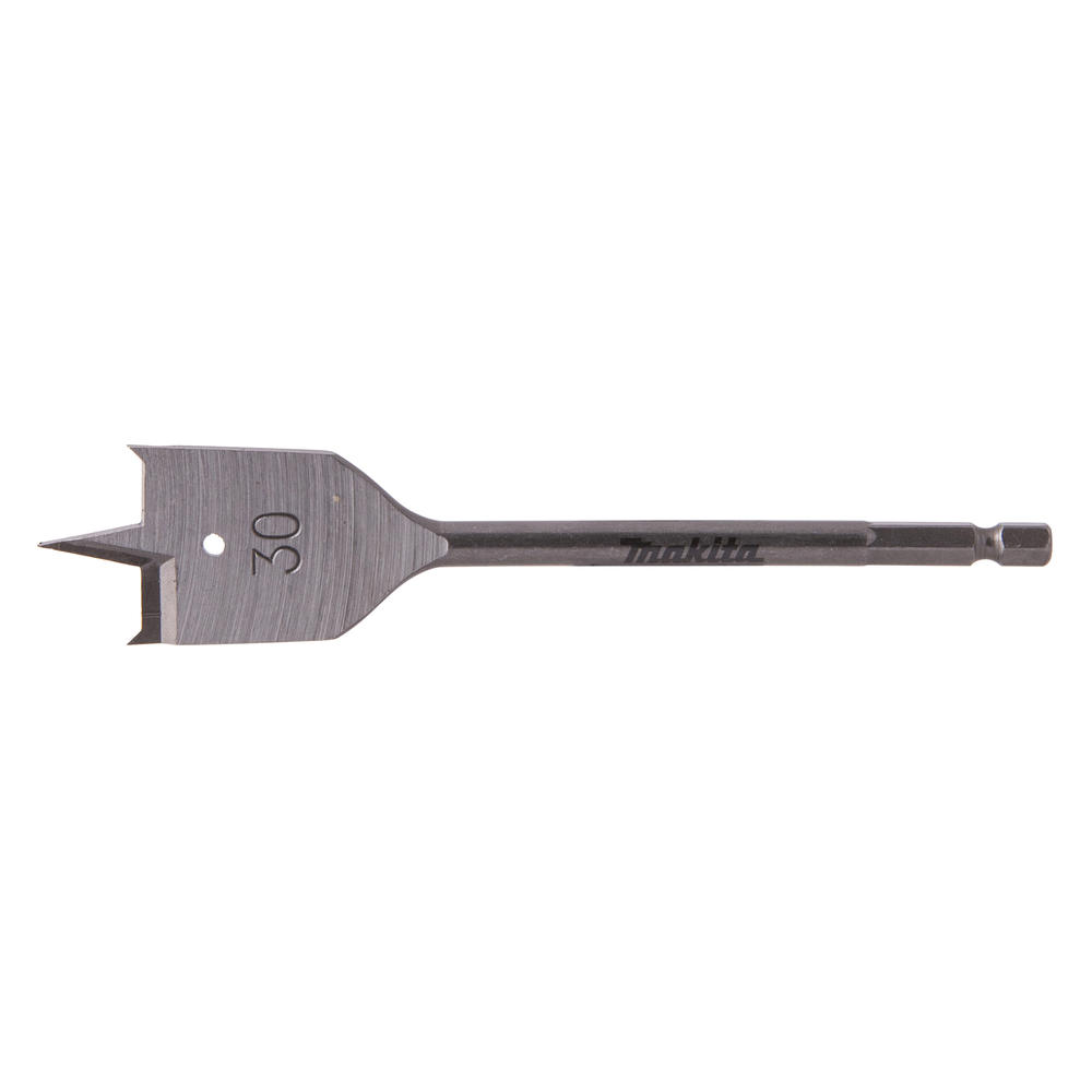 Makita 1/4" Hex Shank Flat Wood Drill Bit 30mm 150mm Pack Of 1