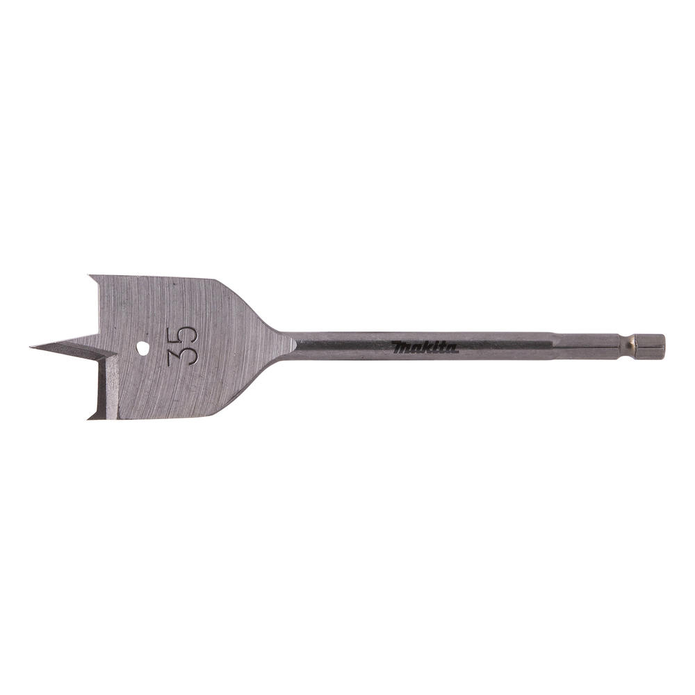 Makita 1/4" Hex Shank Flat Wood Drill Bit 35mm 150mm Pack Of 1