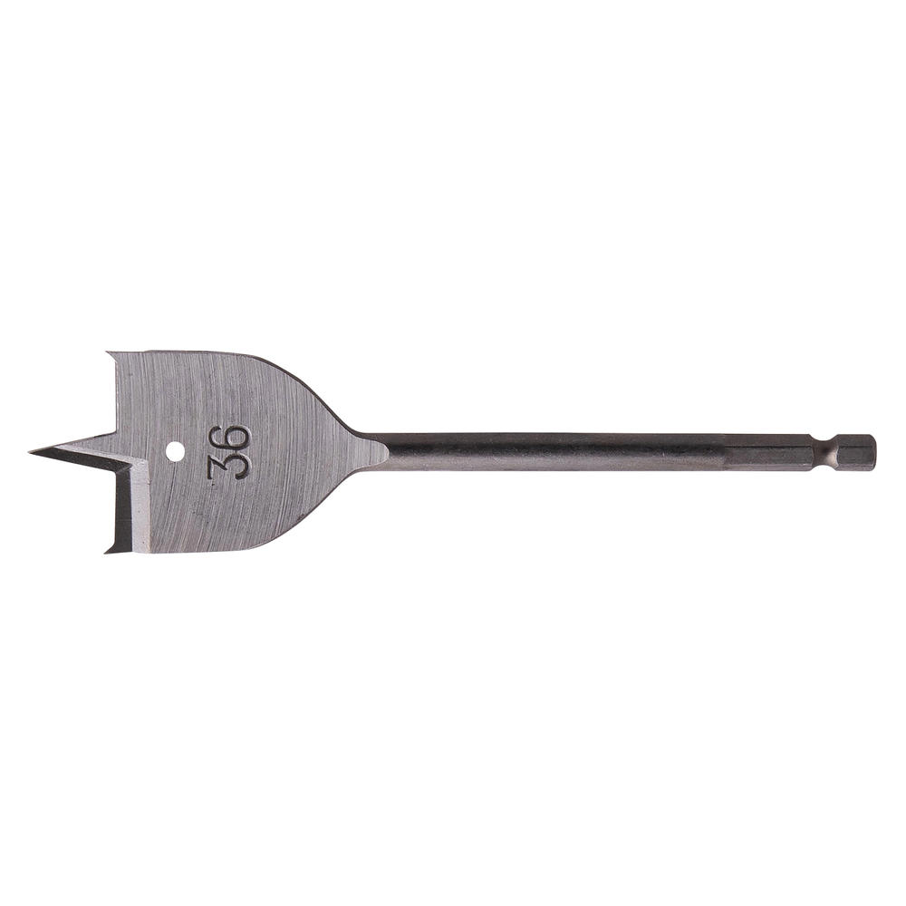 Makita 1/4" Hex Shank Flat Wood Drill Bit 36mm 150mm Pack Of 1