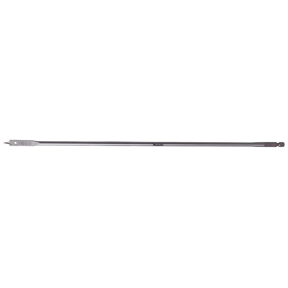 Makita 1/4" Hex Shank Flat Wood Drill Bit 8mm 400mm Pack Of 1