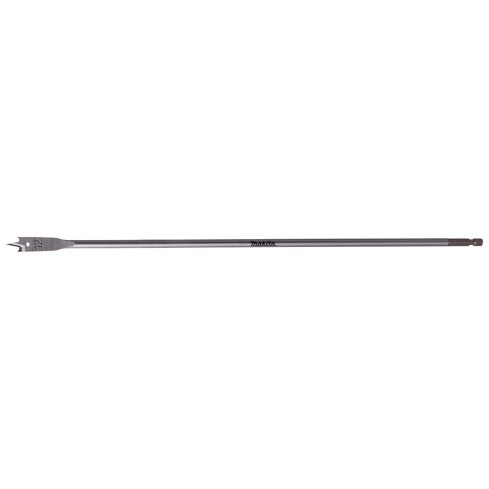Makita 1/4" Hex Shank Flat Wood Drill Bit 12mm 400mm Pack Of 1