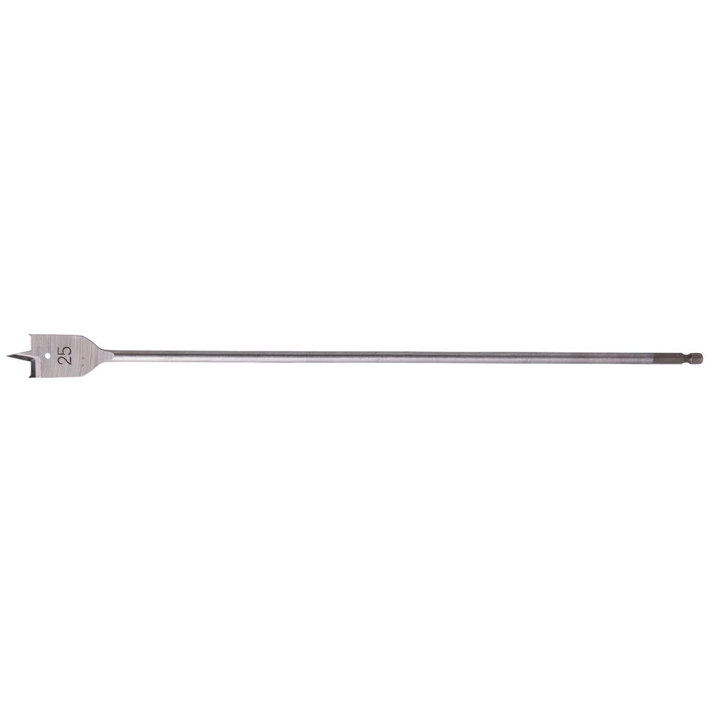 Makita 1/4" Hex Shank Flat Wood Drill Bit 25mm 400mm Pack Of 1
