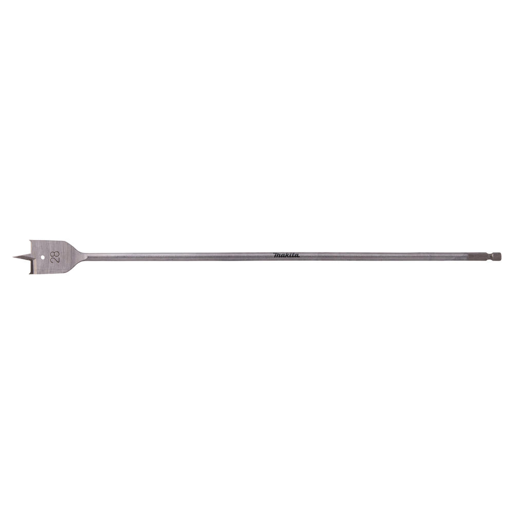 Makita 1/4" Hex Shank Flat Wood Drill Bit 28mm 400mm Pack Of 1