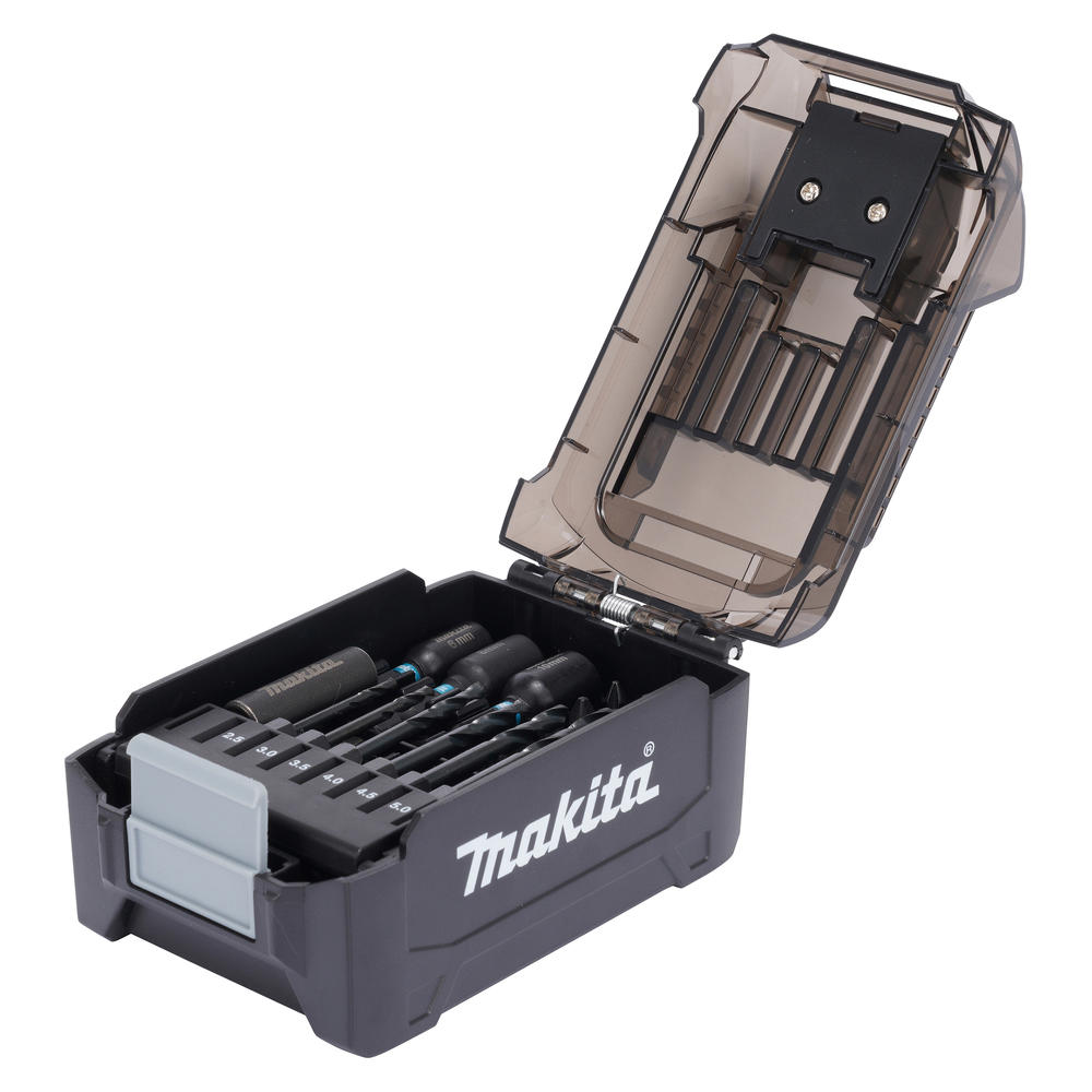 Makita Impact Black 31 Piece Drill & Screwdriver Bit Set in XGT Battery Case